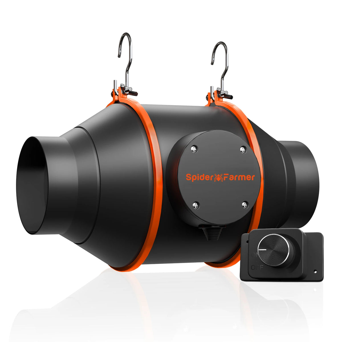 Spider Farmer 4'/6' Inline Fan With Speed Controller, RJ12 Port for Grow Tent Ventilation GGS Controller Compatible
