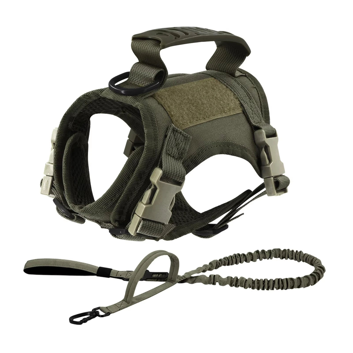 Adjustable Tactical Nylon Harness Leash Set For Small Pets