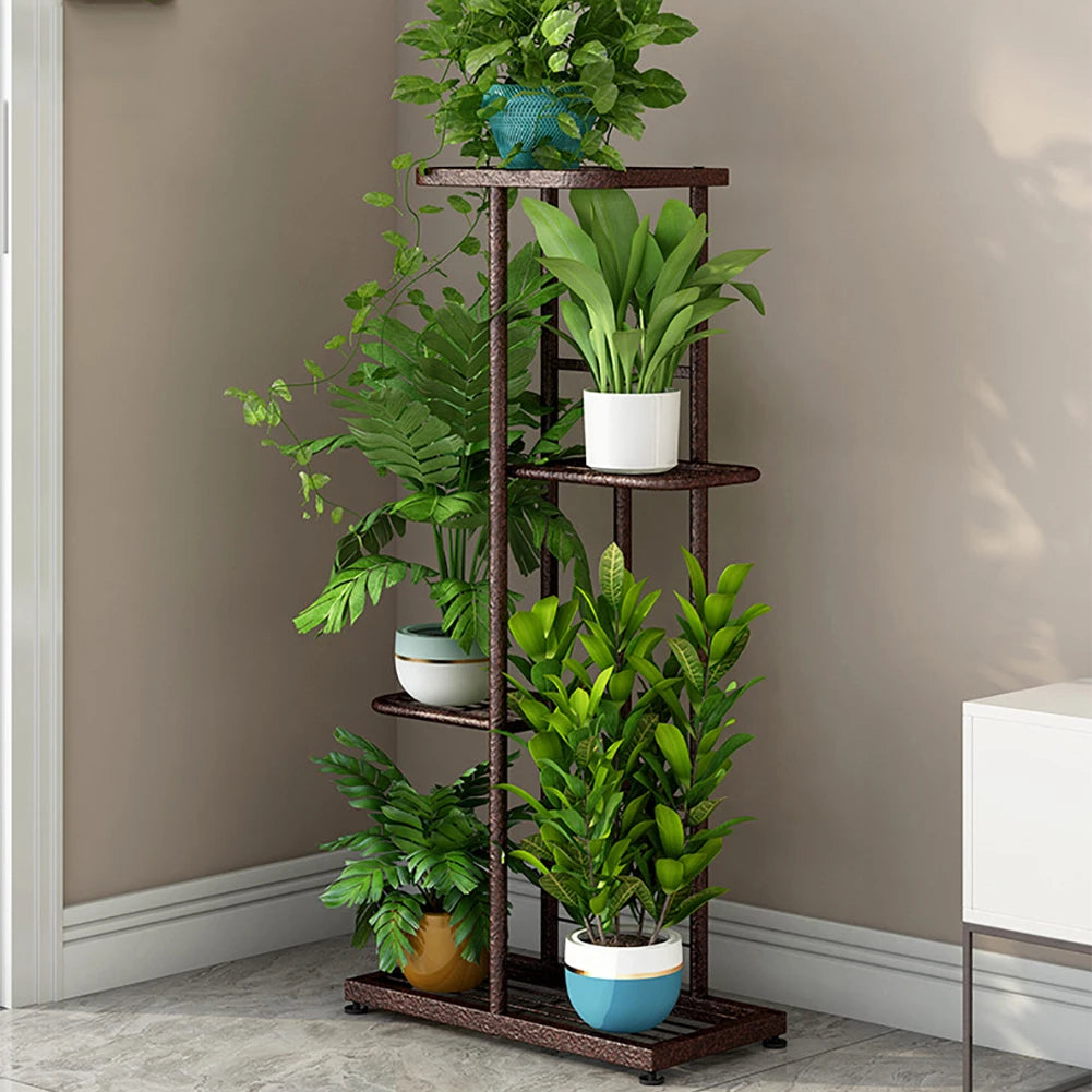 4 Tier Plant Stand Indoor, Tiered Flower Pot Holder Shelf Plants Display Shelving Unit For Living Room Garden Balcony Bedroom