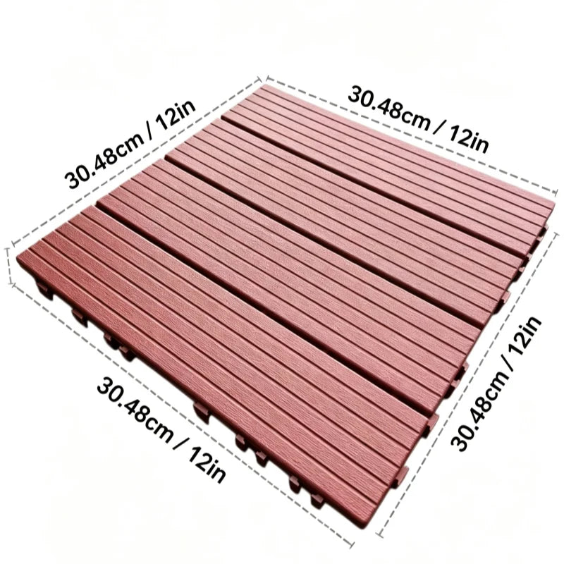 Anti Slip Interlocking Plastic Floor Tiles for Indoor Outdoor Use