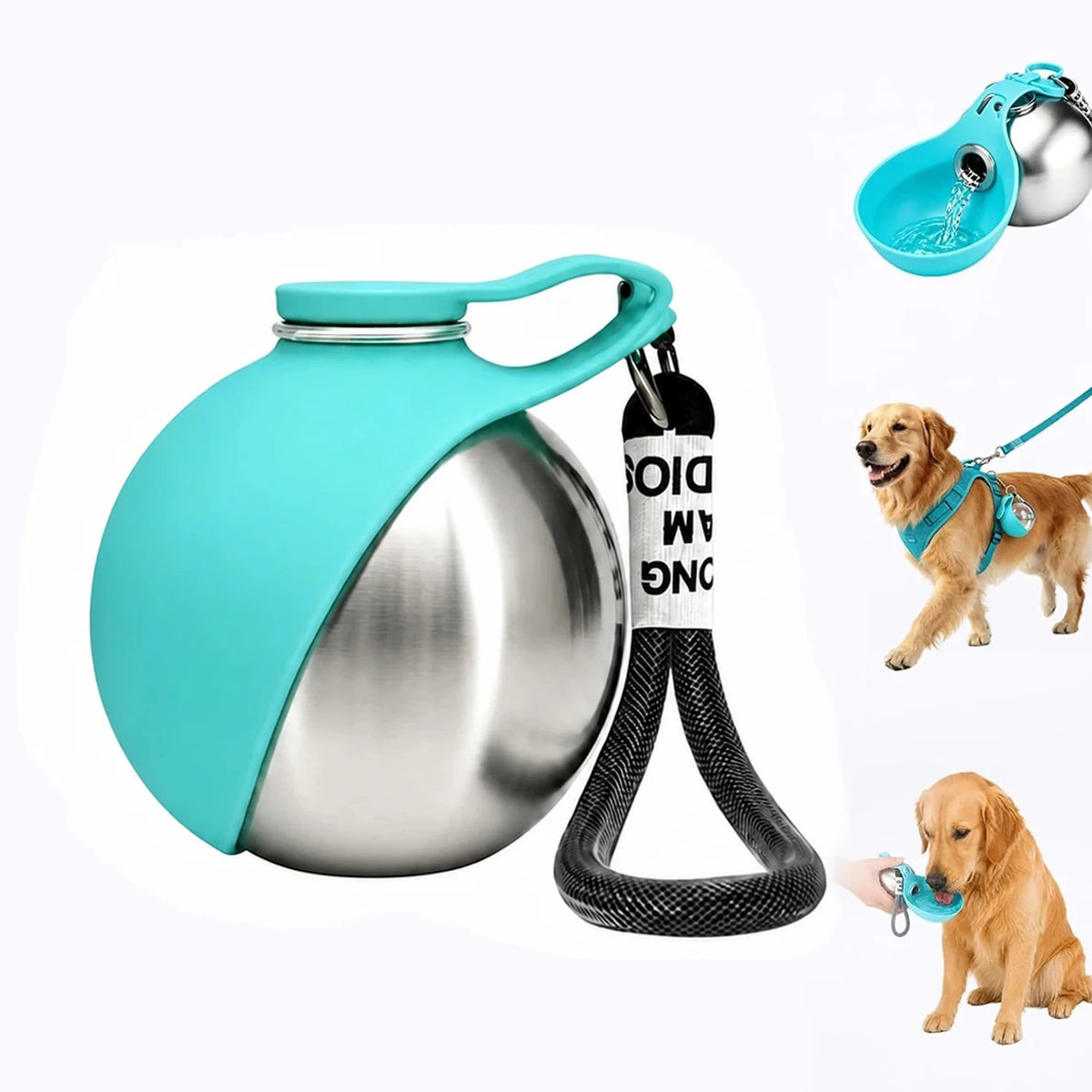 Pet water dispenser,dog travel cup,cat water bottle,puppy water feeder,stainless steel dog cup,foldable pet bowl,leak‑proof pet bottle,outdoor pet hydration,pet hiking gear,10oz pet water cup