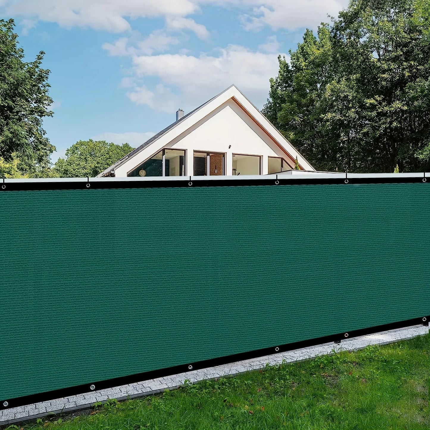Privacy Fence, Plant Shade Net, Shade Cloth, High-Density Polyethylene Uv-Resistant Net with Breathable Mesh and Eyelets, Ideal for Garden Use