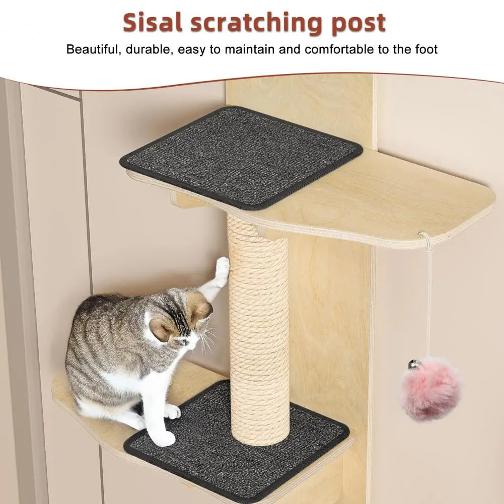 Four Tier Over Door Cat Tree With Sturdy Scratching Shelves