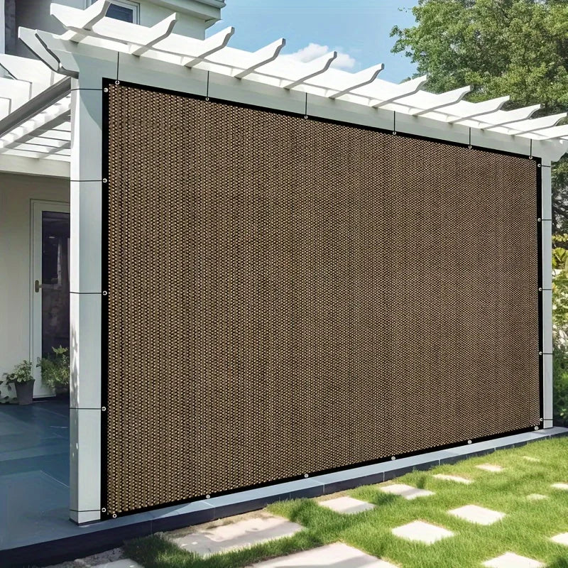 Plant Sunshade Nets, Outdoor Sunshade Nets, Sunshade Nets, High-Density Polyethylene Mesh with Copper Grommets, Uv-Resistant, Breathable and Light-Blocking, Suitable for Greenhouses, Lawns, Pavilions and Terraces
