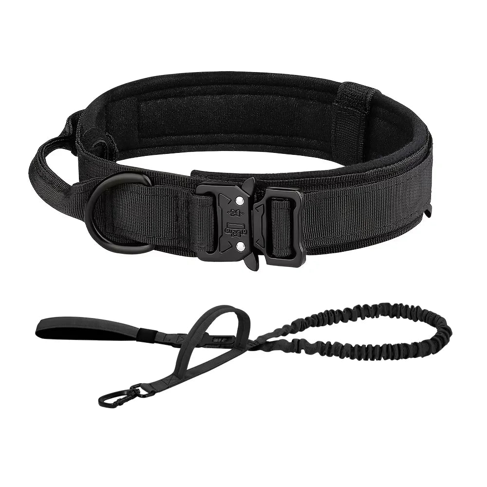 Petravel Adjustable Tactical Nylon Dog Collar Quick Release Buckle