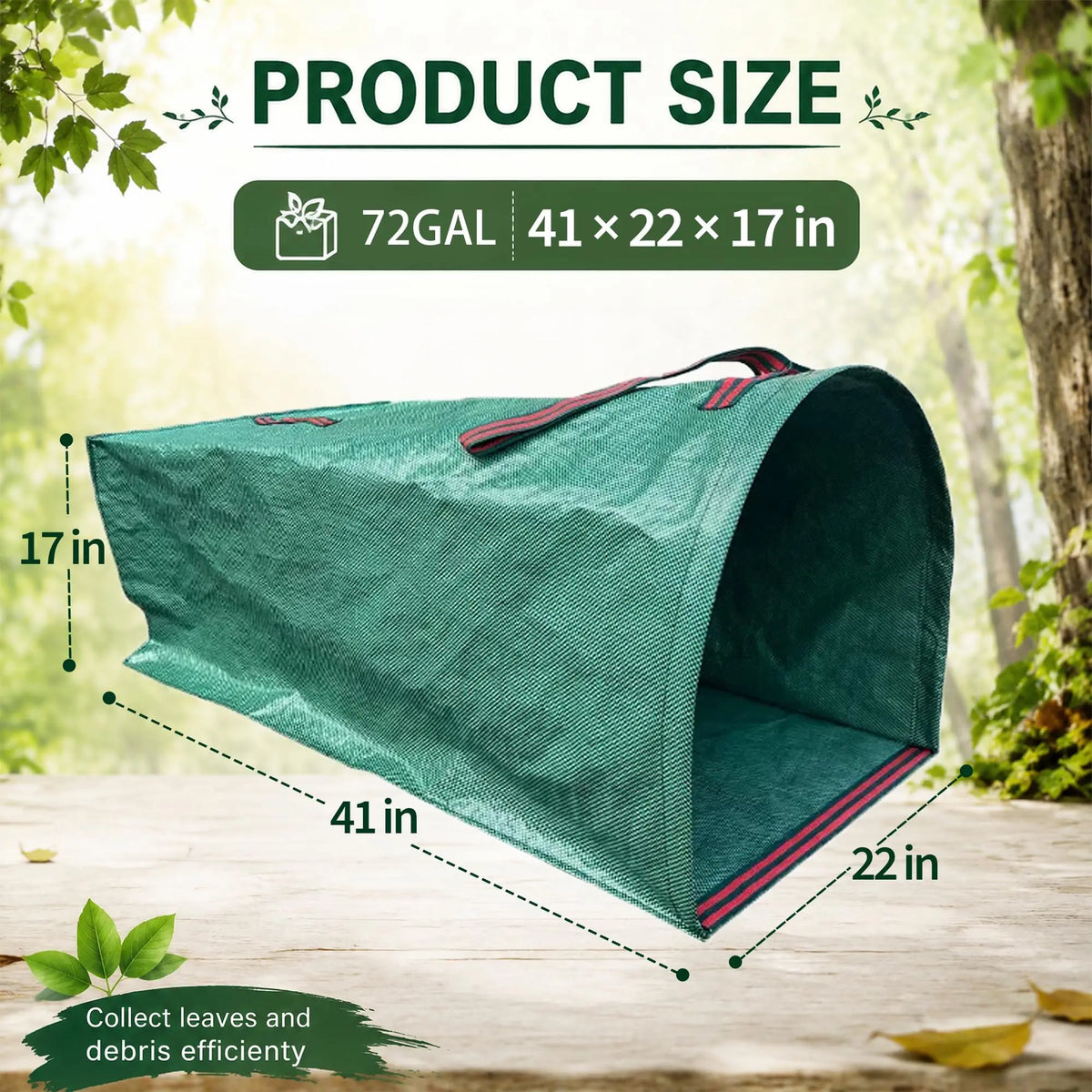 HiMISS Reusable Self Standing Yard Waste Leaf Cleanup Bags