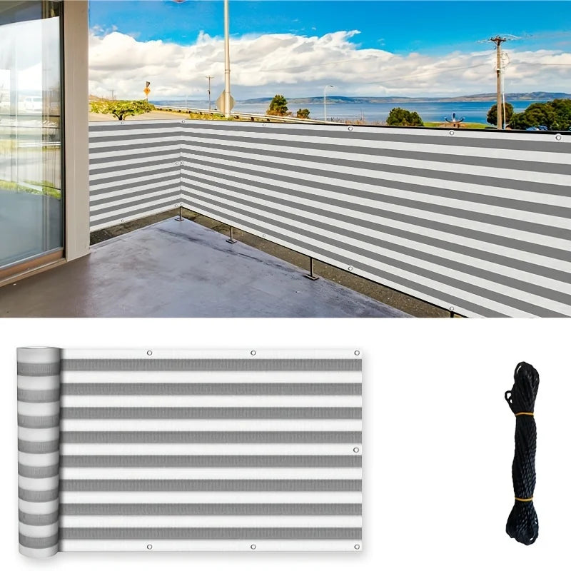 Outdoor Sun Shade Net, Sun Shade Net, Privacy Fence Screen, Tightly Woven Uv-Resistant Net with Copper Fasteners Reinforced at Corners, Suitable for Patios and Pergolas