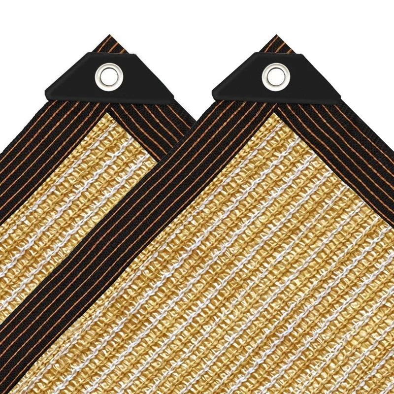 Outdoor Sunshade Nets, Outdoor Spaced Sunshade Nets, Plant Sunshade Nets Lightweight, High-Density, Uv-Resistant, and Reinforced Nets, Suitable for Dog Houses and Porches.