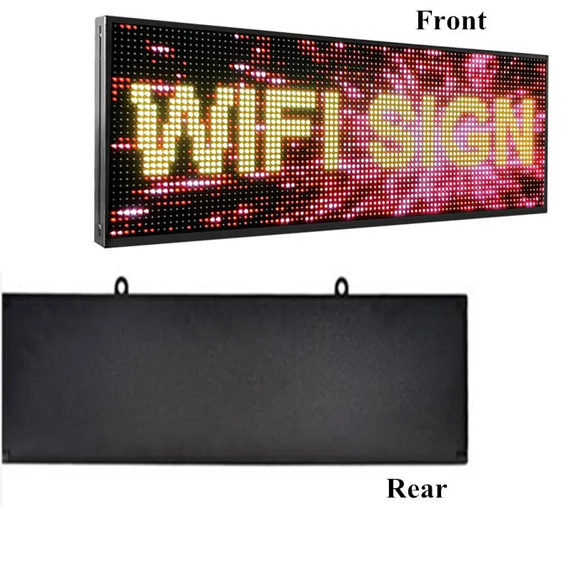 High-brightness Outdoor LED Signboard 7-color LED Electric Bulletin Moving Shining LED Message Board Multi-function Signboard