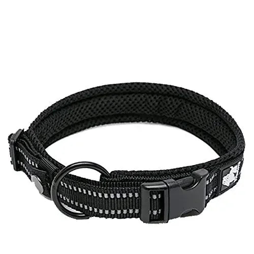 TrueLove Adjustable Padded Nylon Pet Collar With Reflective Strap