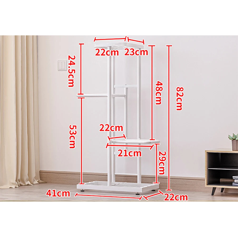 4 Tier Plant Stand Indoor, Tiered Flower Pot Holder Shelf Plants Display Shelving Unit For Living Room Garden Balcony Bedroom