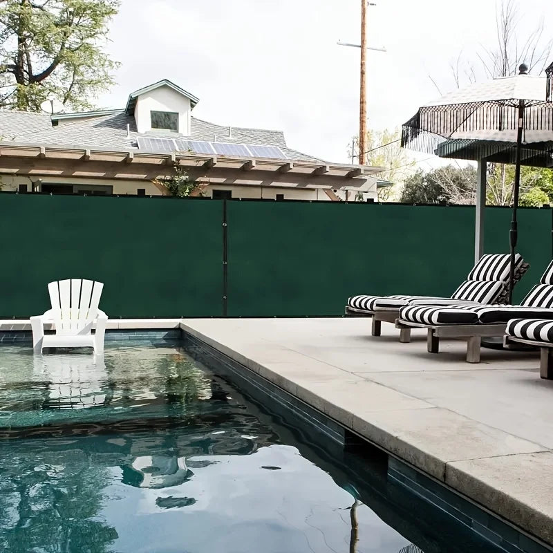 Shaded Outdoor Patios, Outdoor Sunshade Nets, and Privacy Fences Made of Durable Polyethylene Netting with High Toughness and Breathable Copper Fasteners, Suitable for Porches and Patios.