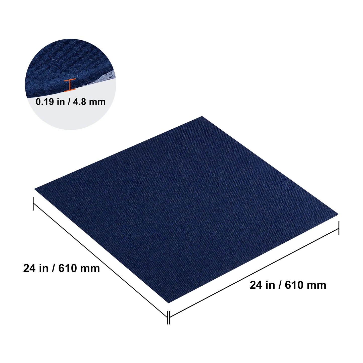 SucceBuy Carpet Tiles Peel & Stick Self Adhesive Carpet Floor Tile Soft Padded Carpet Tiles Bedroom Living Room Indoor Outdoor