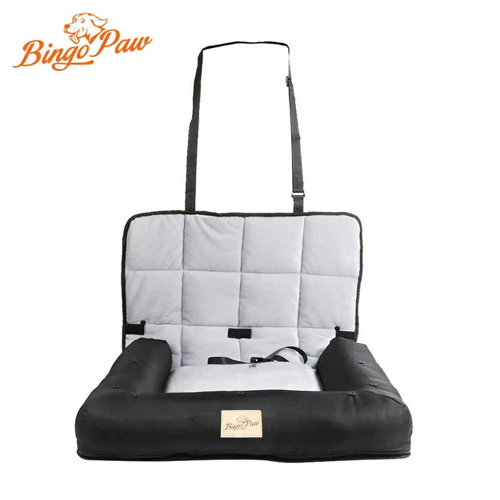 BINGOPAW Waterproof Dog Car Seat Cushion Mat With Safety Belt