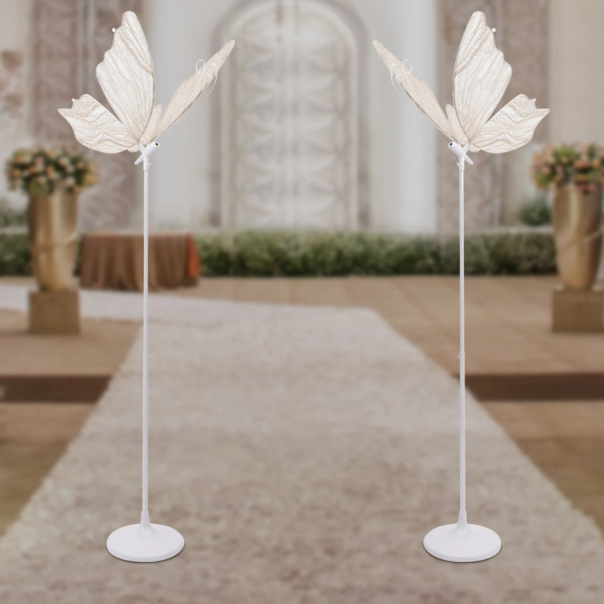 48W LED Strip Light LED 2pcs Wedding Butterfly Floor Lamp Hanging Light Romantic Hanging Wedding Butterfly Decoration Props