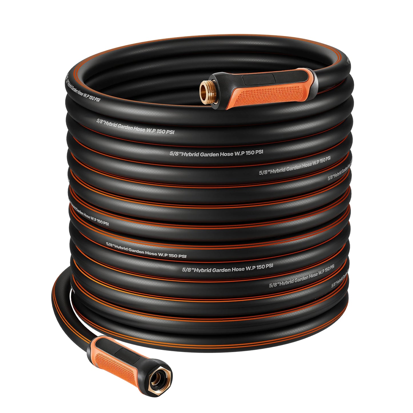 SucceBuy Garden Hose Heavy Duty Rubber Water Hose Flexible & Non-kink Outdoor Waterhose Lightweight Hoses for Gardening Cleaning