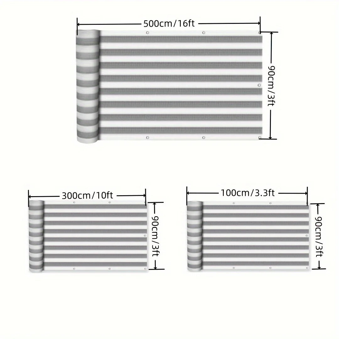 Outdoor Sunshade Nets, Privacy Fences, and Spaced Outdoor Sunshade Nets Made of High-Density Polyethylene, These Nets Are Uv-Resistant and Breathable with Reinforced Copper Fasteners, Suitable for Terraces and Gazebos.