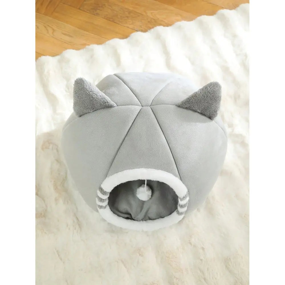 Washable Soft Cat Bed With Non Slip Bottom For Cats