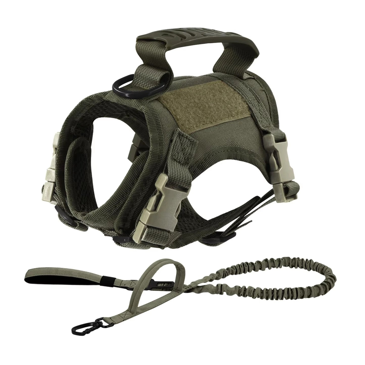 Adjustable Tactical Nylon Harness Leash Set For Small Pets