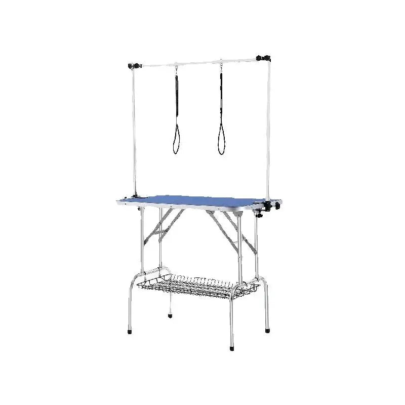 SucceBuy Foldable Pet Grooming Table With Arm Clamps