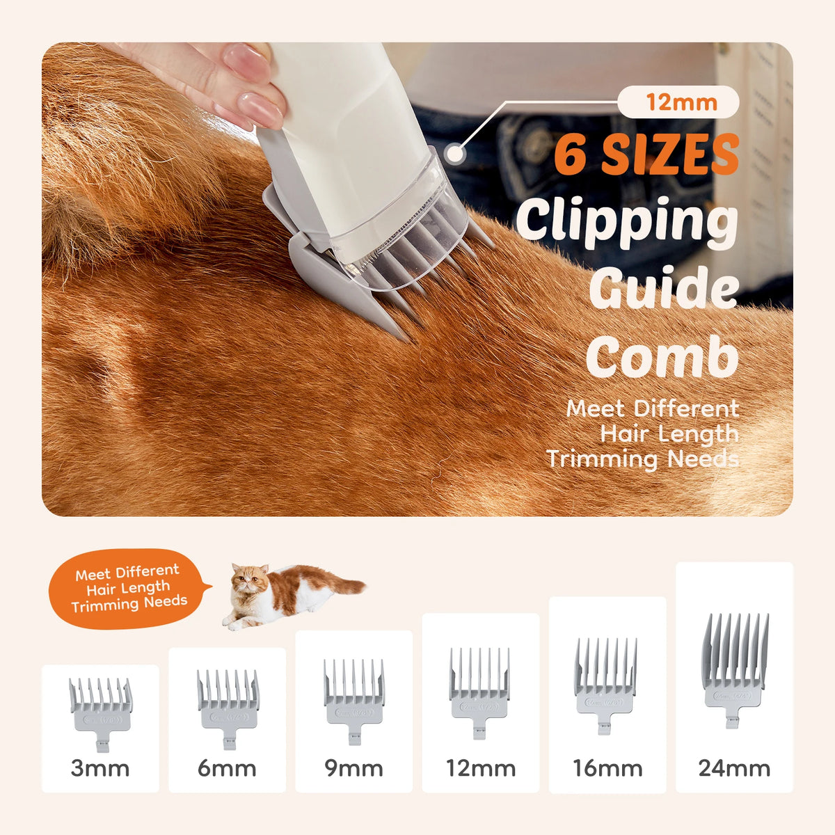 Sweetcrispy Low Noise Pet Grooming Vacuum For Dogs And Cats