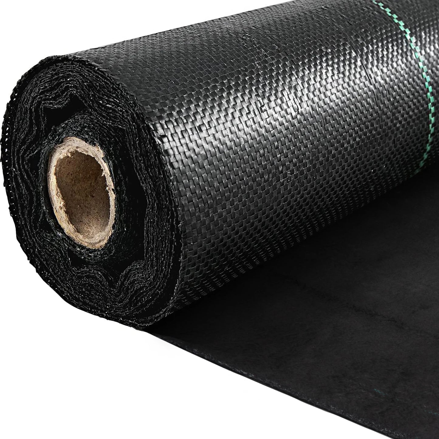 SucceBuy Woven Ground Cover Weed Barrier 5.8/5oz Landscape Fabric 4'x100'/5'x250'/3'x300'/4'x300' Garden Mat Weed Control Fabric