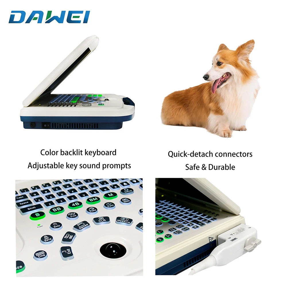 Dawei 3.5MHz Vet Portable Ultrasound Scanner for Dog Cat Pregnancy