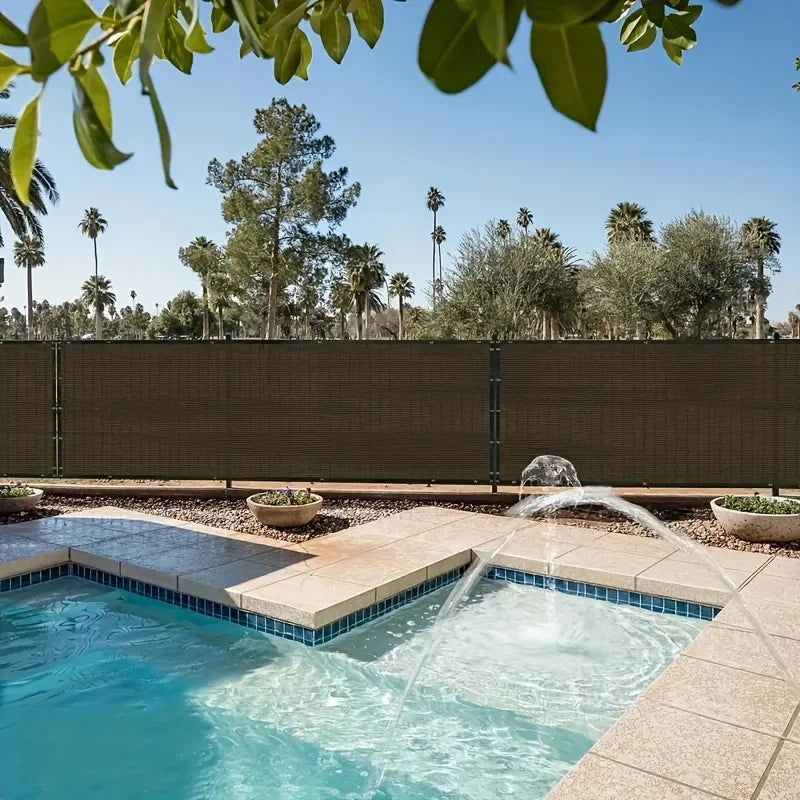 Shade Outdoor Patio Privacy Fence Screen, Outdoor Gap Shade Net with Copper Buttons, High-Density Breathable Woven Polyethylene Fabric, Uv Protection, Multiple Sizes Available for Gardens, Yards, Lawns, and Dog Houses