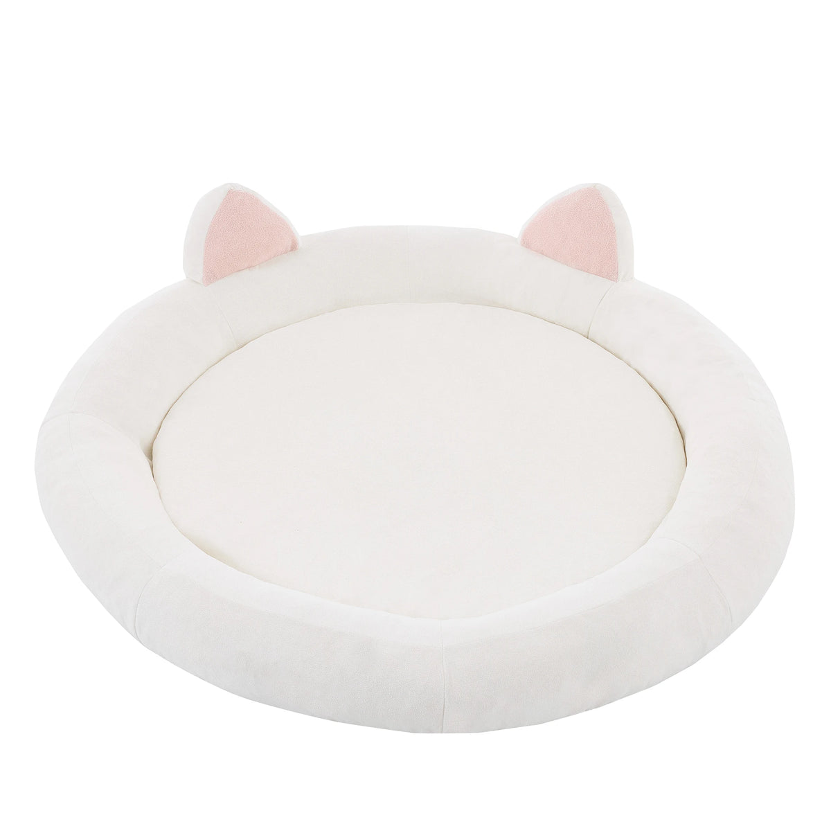 Orthopedic Memory Foam Dog Bed With Supportive Bolster For Dogs