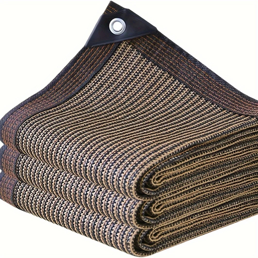 Shaded Outdoor Patios, Privacy Fence Screens, Outdoor Gap Shade Nets, High-Density Woven Shade Cloth with Brass Grommets, Uv-Resistant, Breathable and Evenly Woven, Suitable for Backyards, Gardens and Lawns