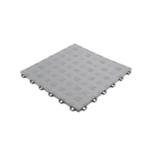 SucceBuy Garage Tiles Interlocking 12x12x0.53 in 50 Pack Garage Floor Covering Tiles Non-Slip Double-Sided Texture Flooring