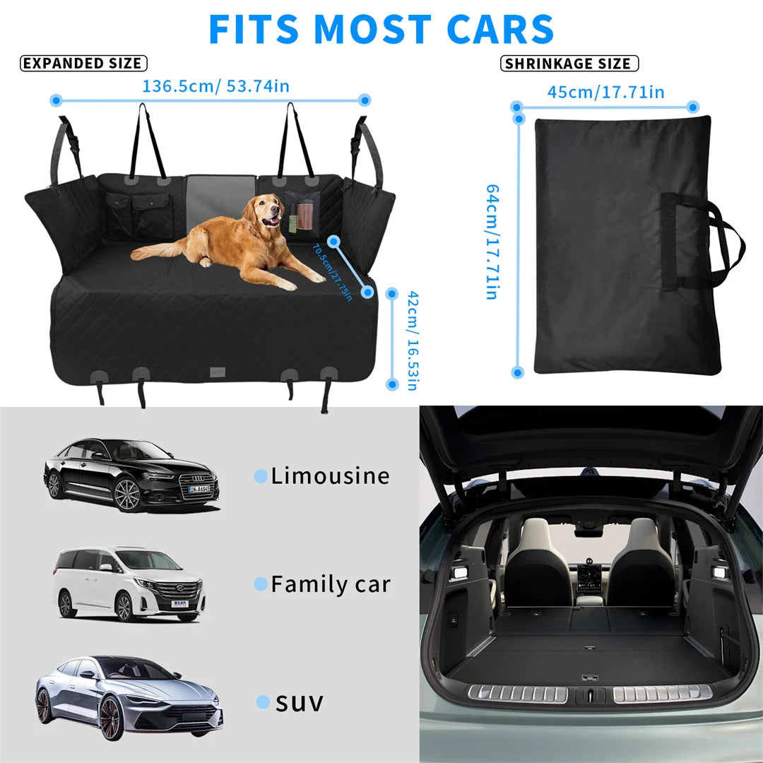 Bingopaw Waterproof Dog Car Seat Cover Travel Hammock