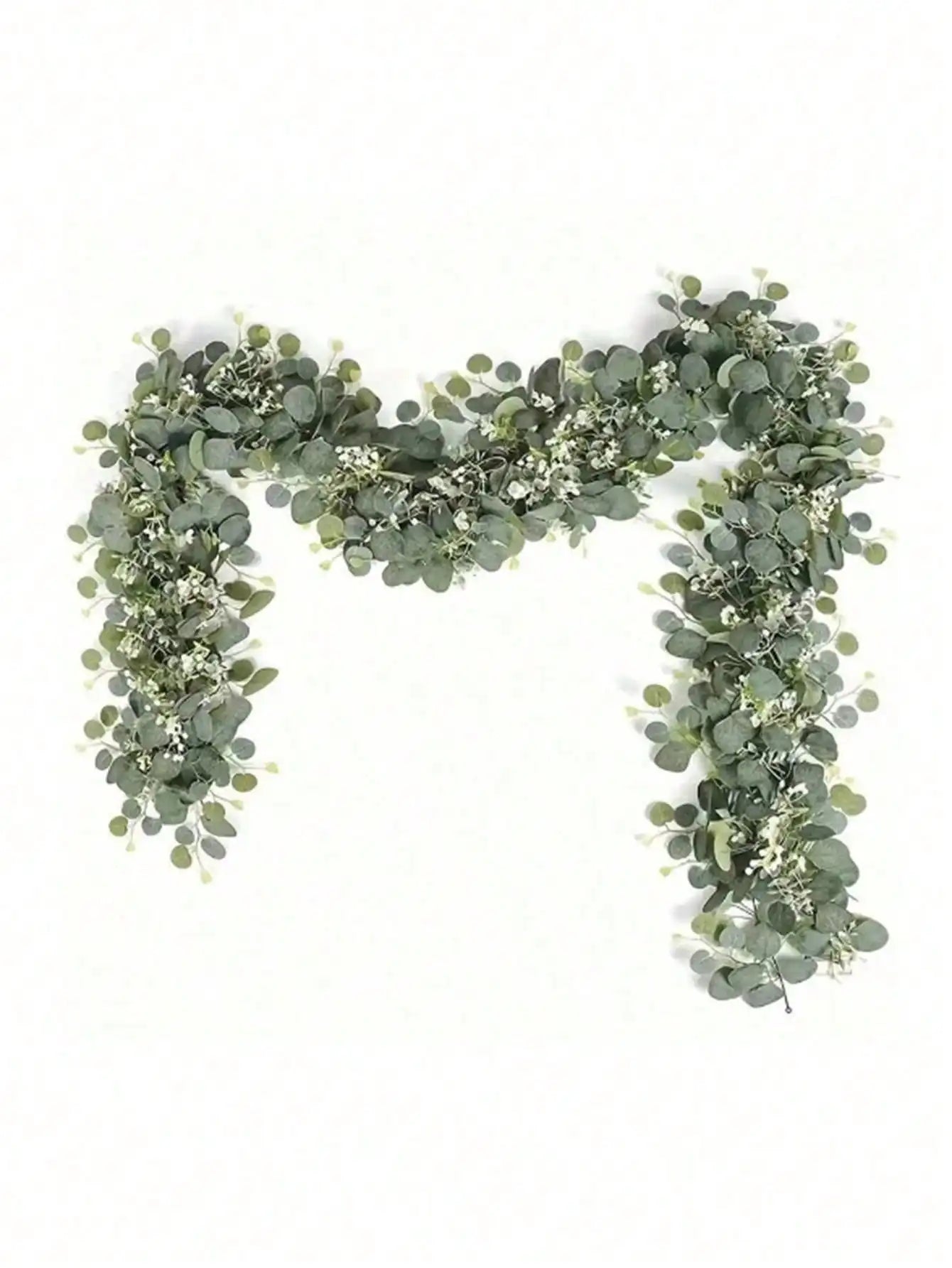 1/3/4/5/6/7/8/9pcs 180cm Eucalyptus Vine Decoration, Made Of Nylon Material, Suitable For Birthday Party, Room, Yard, Living Room, Baptism, Background Decoration, Home Decor, Artificial Plant, Autumn Decoration, Room, Tableto