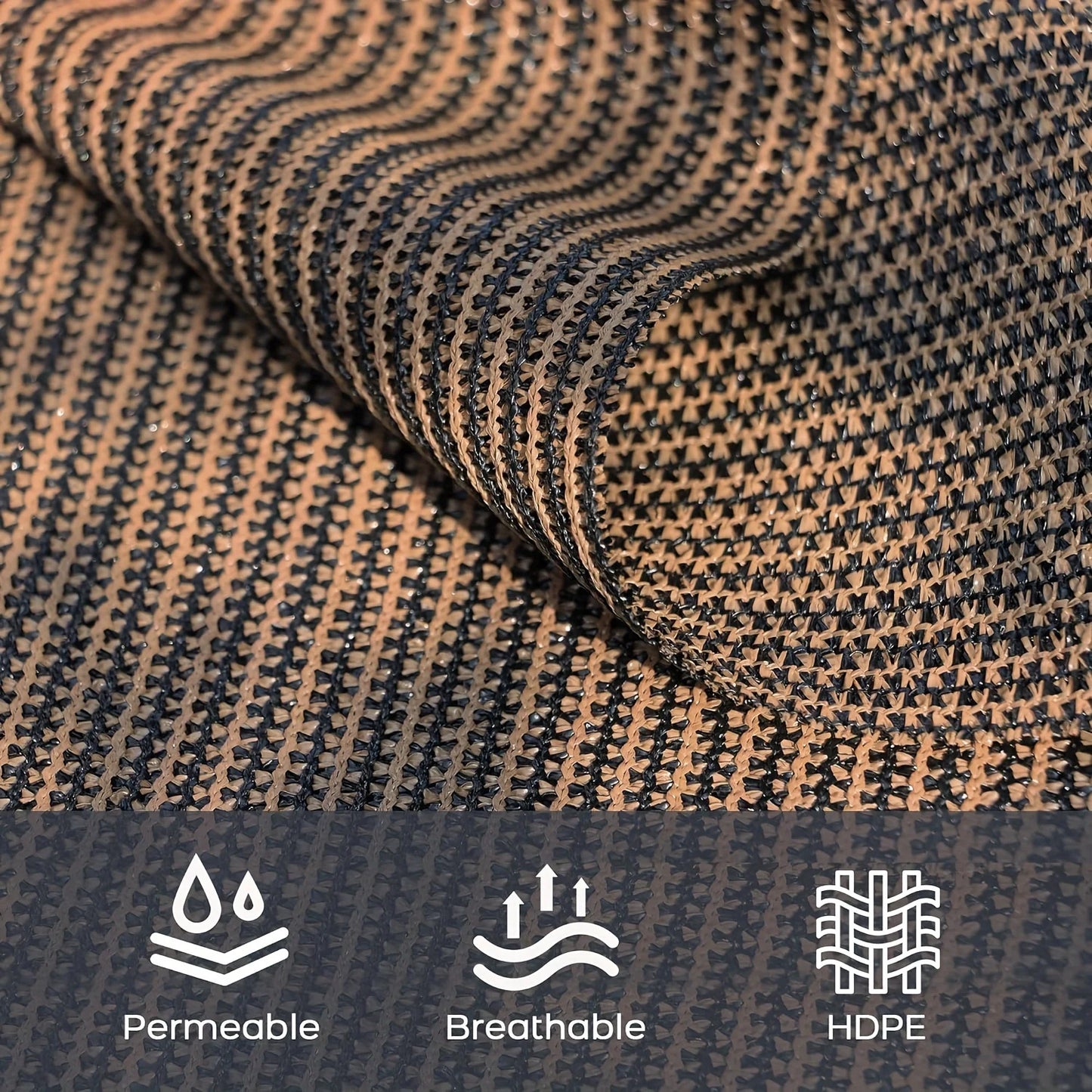 Shaded Outdoor Patios, Privacy Fence Screens, Outdoor Gap Shade Nets, High-Density Woven Shade Cloth with Brass Grommets, Uv-Resistant, Breathable and Evenly Woven, Suitable for Backyards, Gardens and Lawns