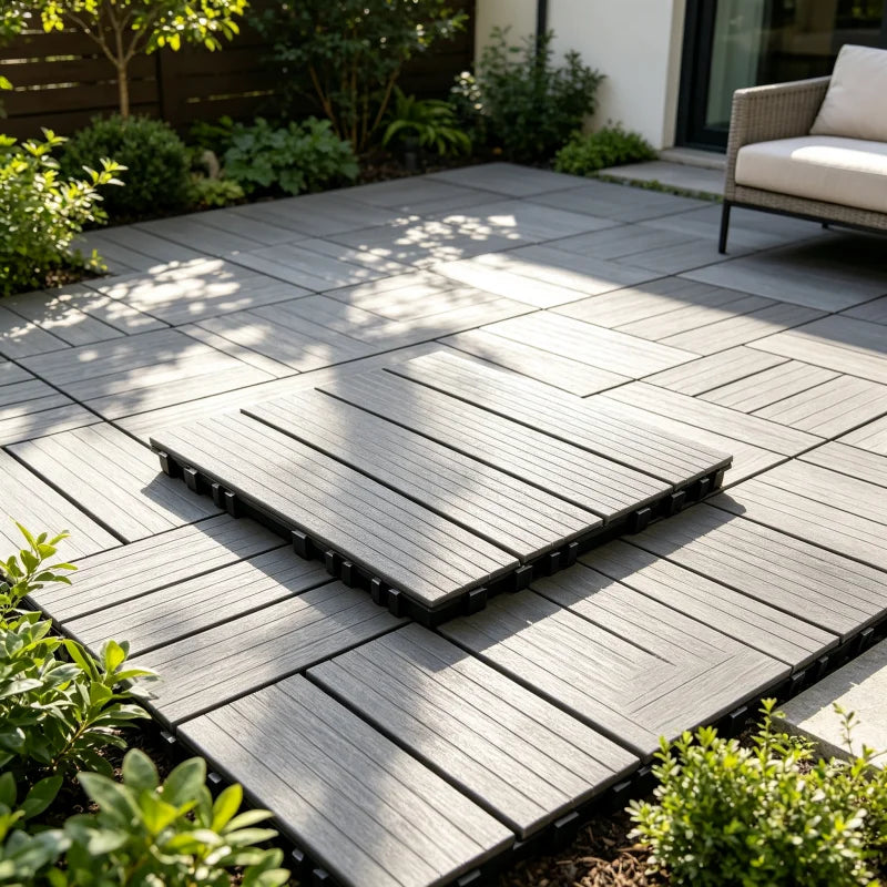 Anti Slip Interlocking Plastic Floor Tiles for Indoor Outdoor Use