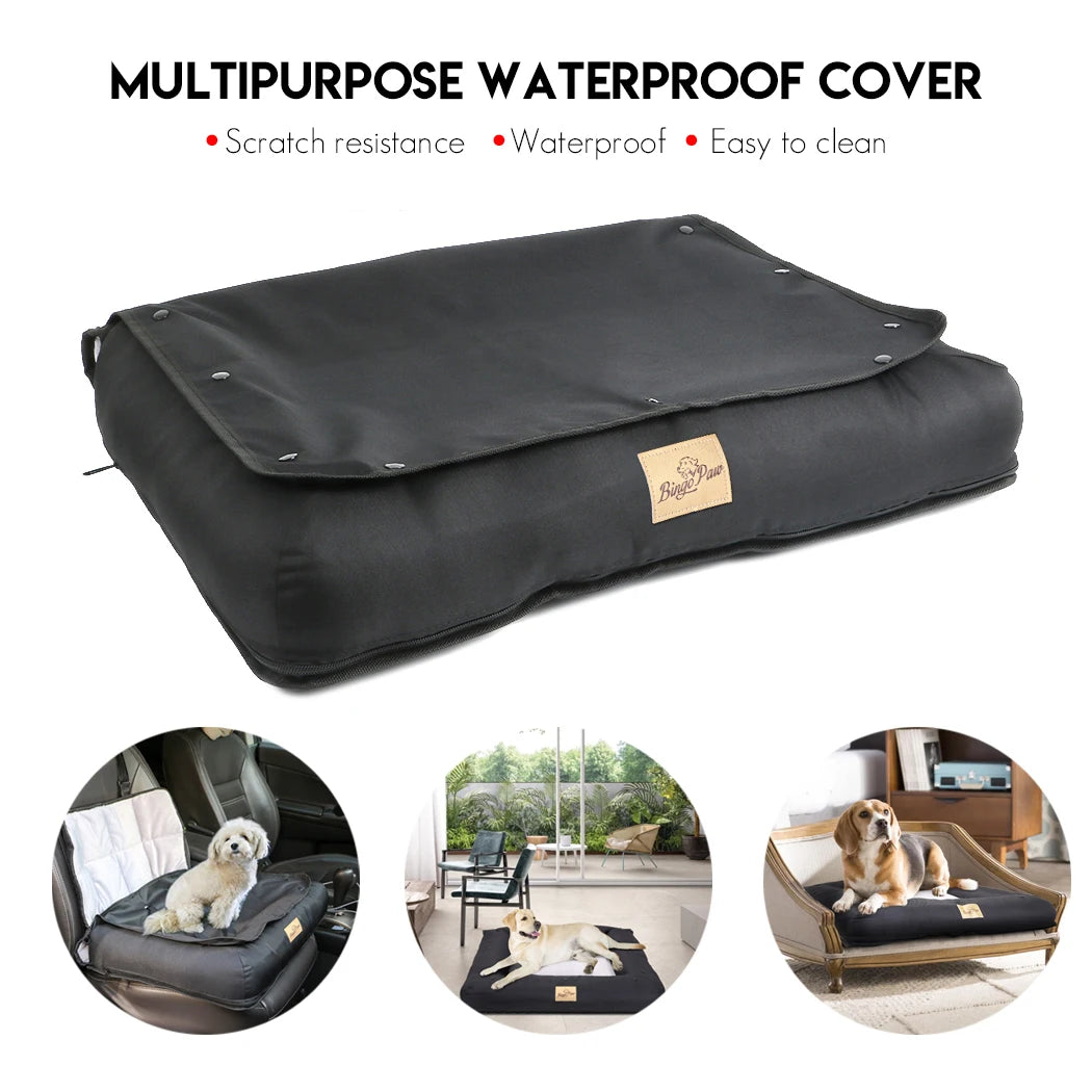 BINGOPAW Waterproof Dog Car Seat Cushion Mat With Safety Belt