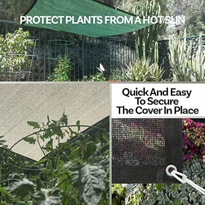 Shaded Outdoor Patios, Outdoor Sunshade Nets, and Privacy Fences Made of Durable Polyethylene Netting with High Toughness and Breathable Copper Fasteners, Suitable for Porches and Patios.