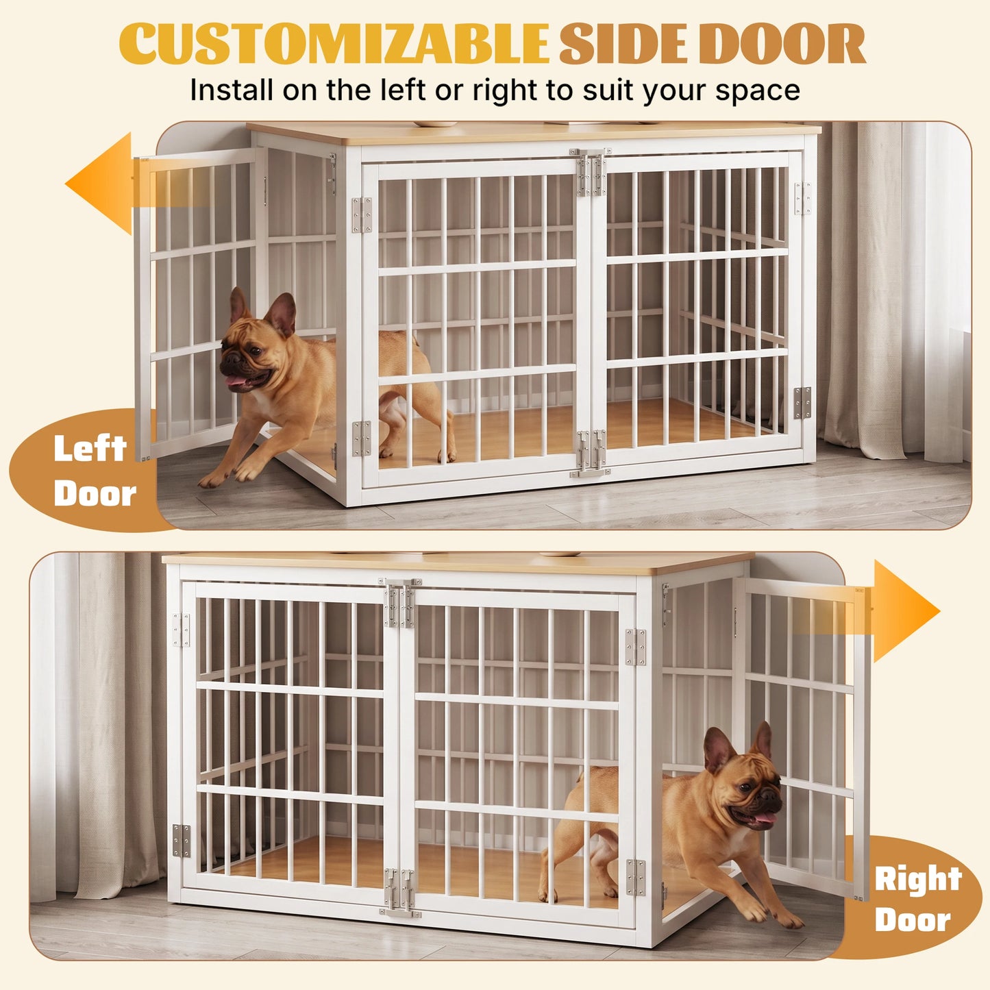 JHK Heavy Duty Dog Kennel With Secure Double Lock Doors