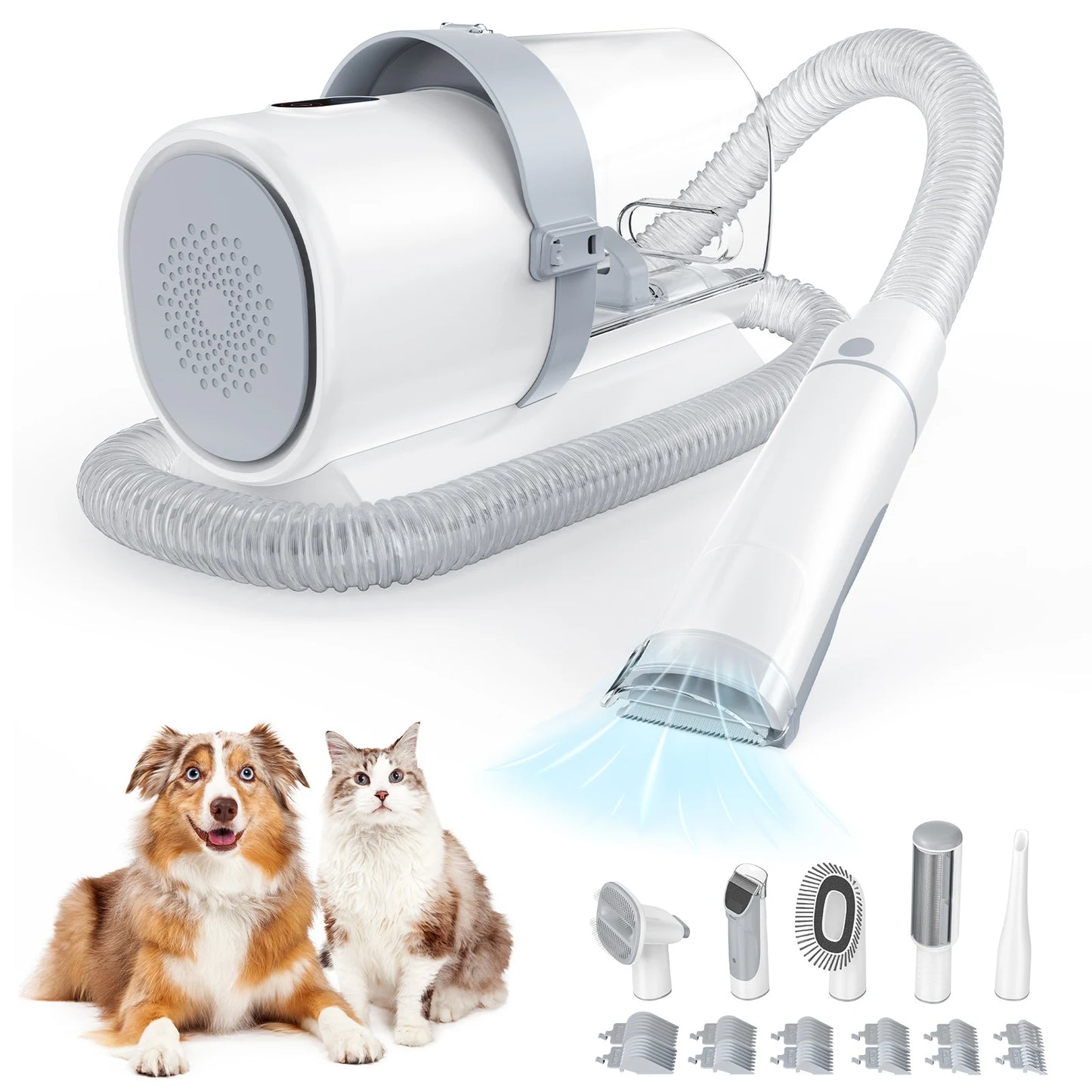 Sweetcrispy Low Noise Pet Grooming Vacuum For Dogs And Cats