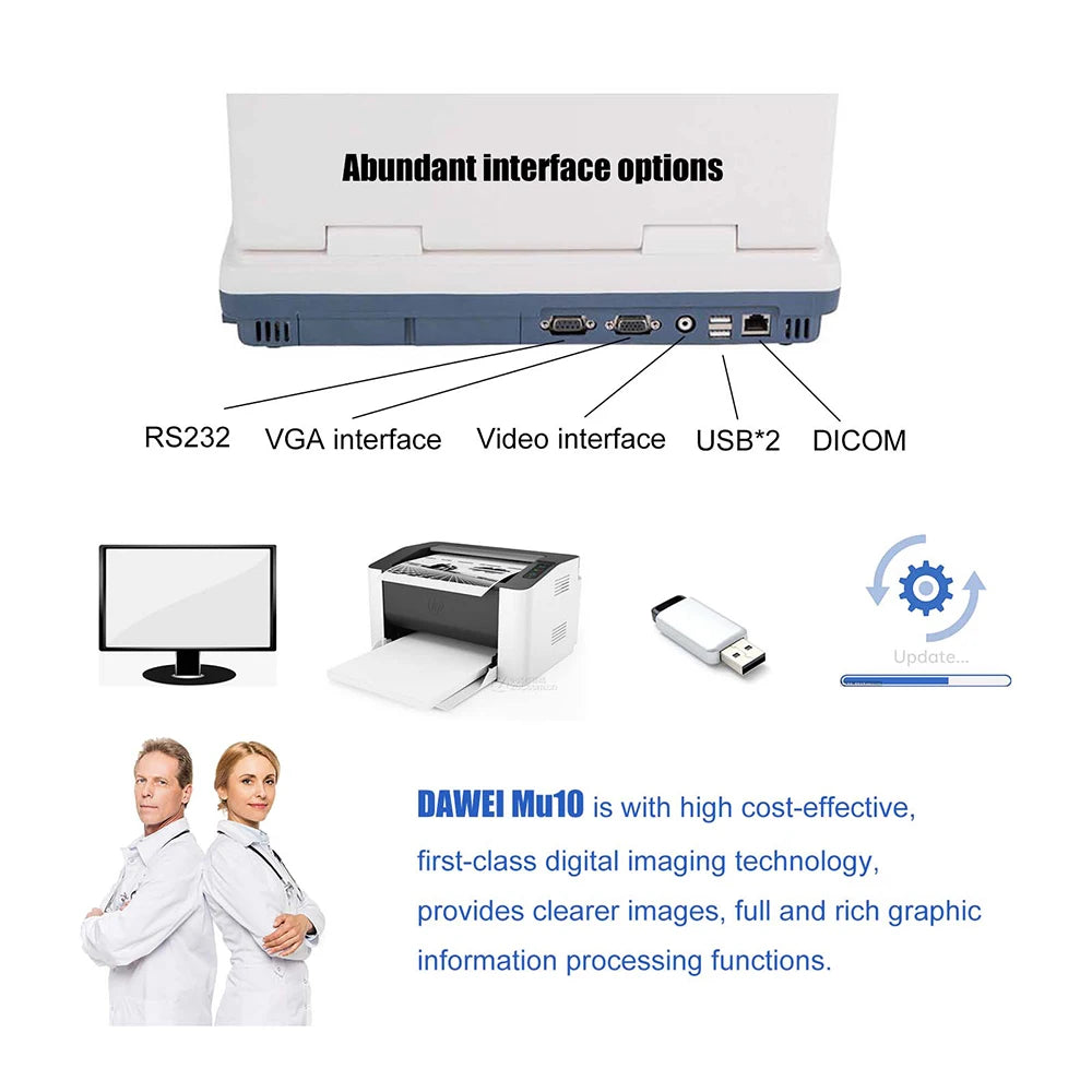 Dawei 3.5MHz Vet Portable Ultrasound Scanner for Dog Cat Pregnancy