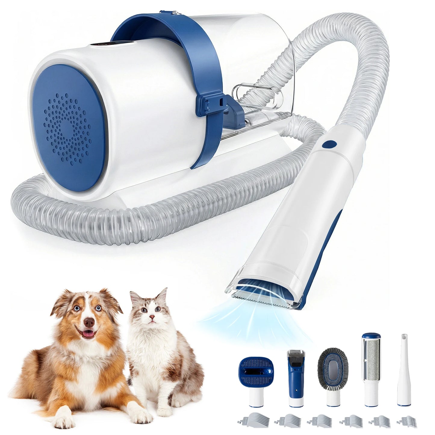 Sweetcrispy Low Noise Pet Grooming Vacuum For Dogs And Cats