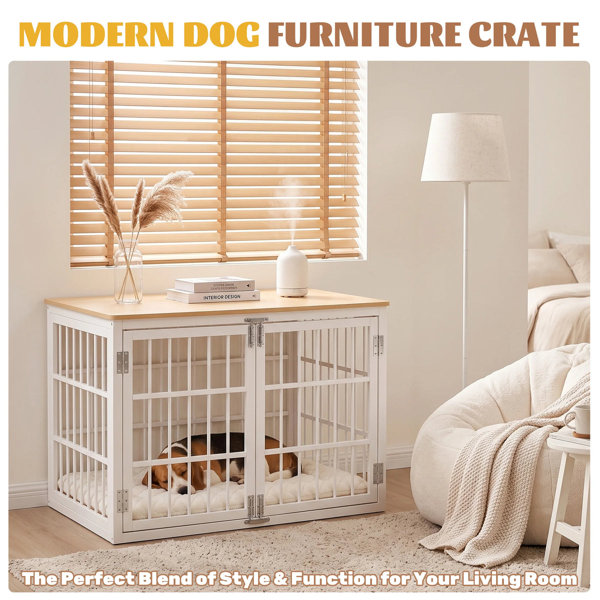 JHK Heavy Duty Dog Kennel With Secure Double Lock Doors