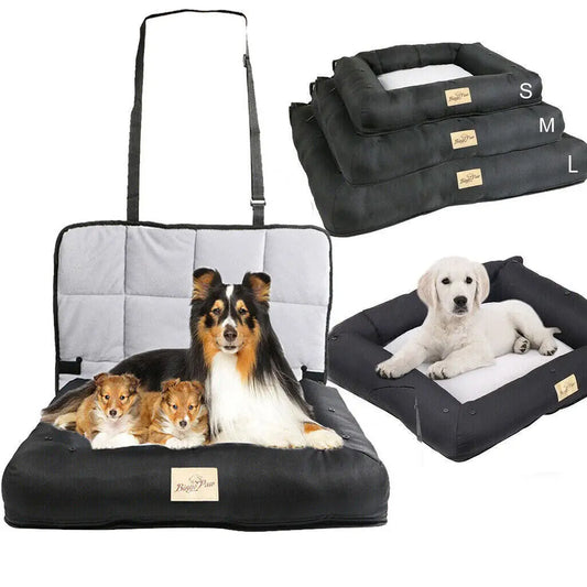BINGOPAW Waterproof Dog Car Seat Cushion Mat With Safety Belt