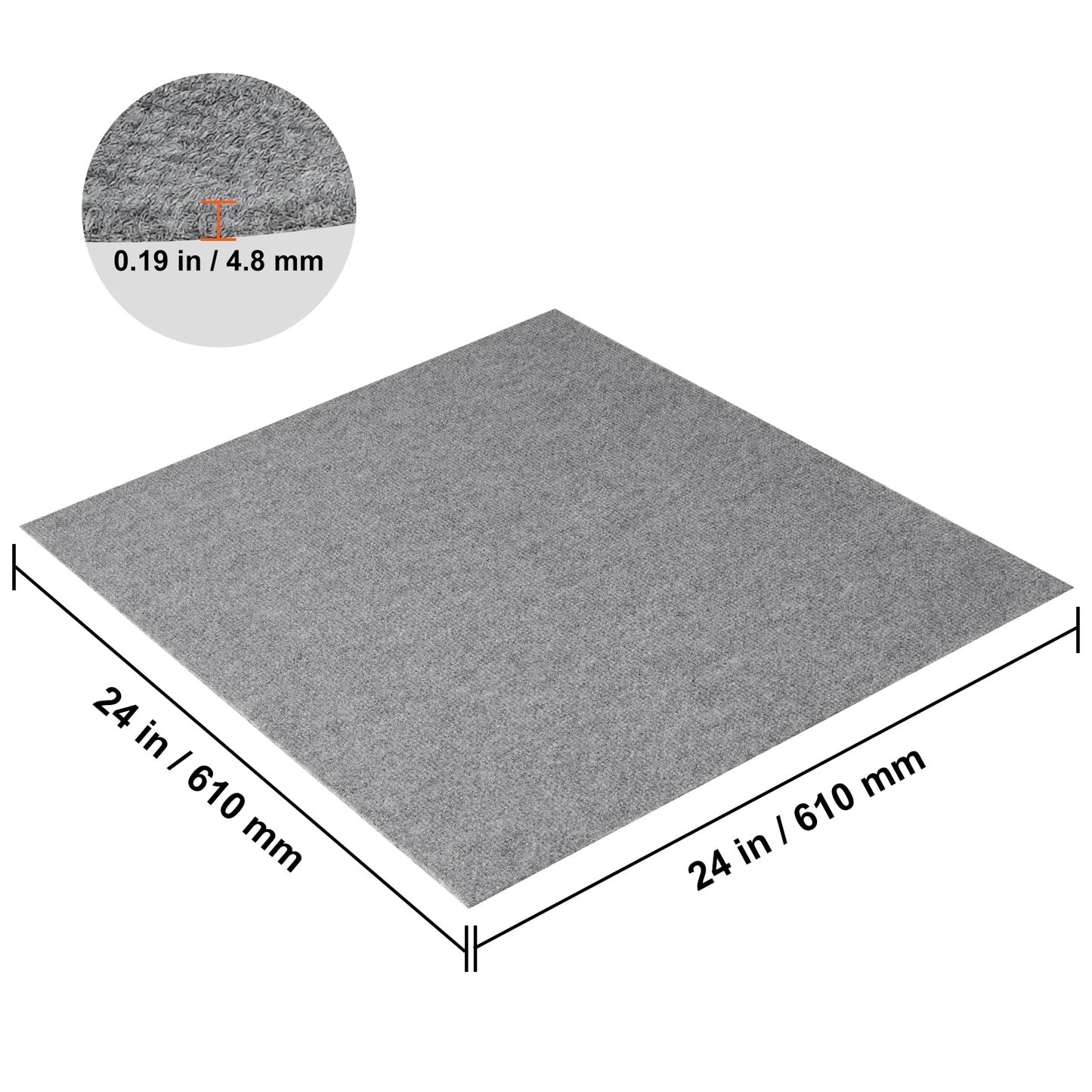 SucceBuy Carpet Tiles Peel & Stick Self Adhesive Carpet Floor Tile Soft Padded Carpet Tiles Bedroom Living Room Indoor Outdoor