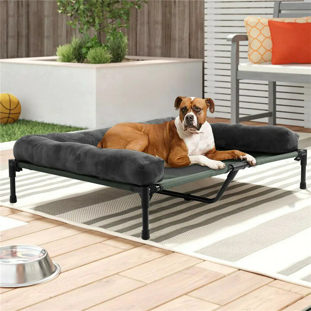 BINGOPAW Breathable Elevated Dog Bed Raised Mesh Pet Hammock Frame