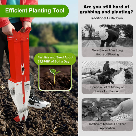 Handheld Fertilizer Seeder Household Soybean Corn Peanut Spreader Hand Planter Farming Tool for Agricultural Seeding Tools