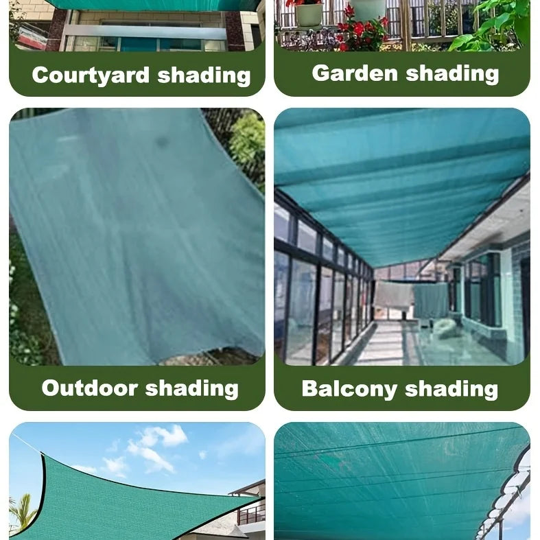 Privacy Fence, Plant Shade Net, Shade Cloth, High-Density Polyethylene Uv-Resistant Net with Breathable Mesh and Eyelets, Ideal for Garden Use