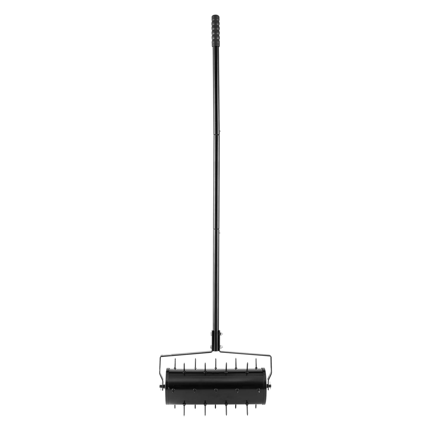 SucceBuy Rolling Lawn Aerator 18in HeavyDuty Manual Lawn w/Detachable Handle 27Iron Spikes Rolling Lawn Aeration Tool for Garden
