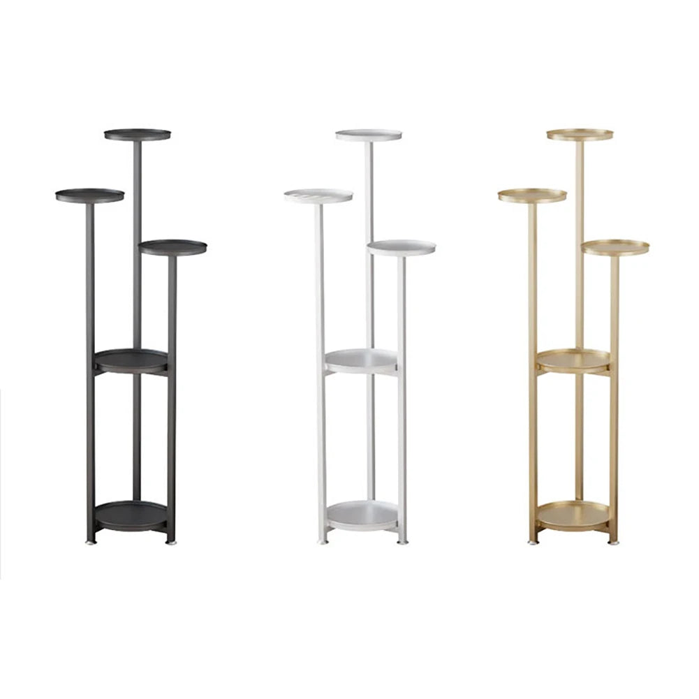 Tiered Plant Stand Indoor, Multi-Layer Metal Corner Planter Stands with Anti-slip Feet Tall Planter Holder Shelf for Home Office