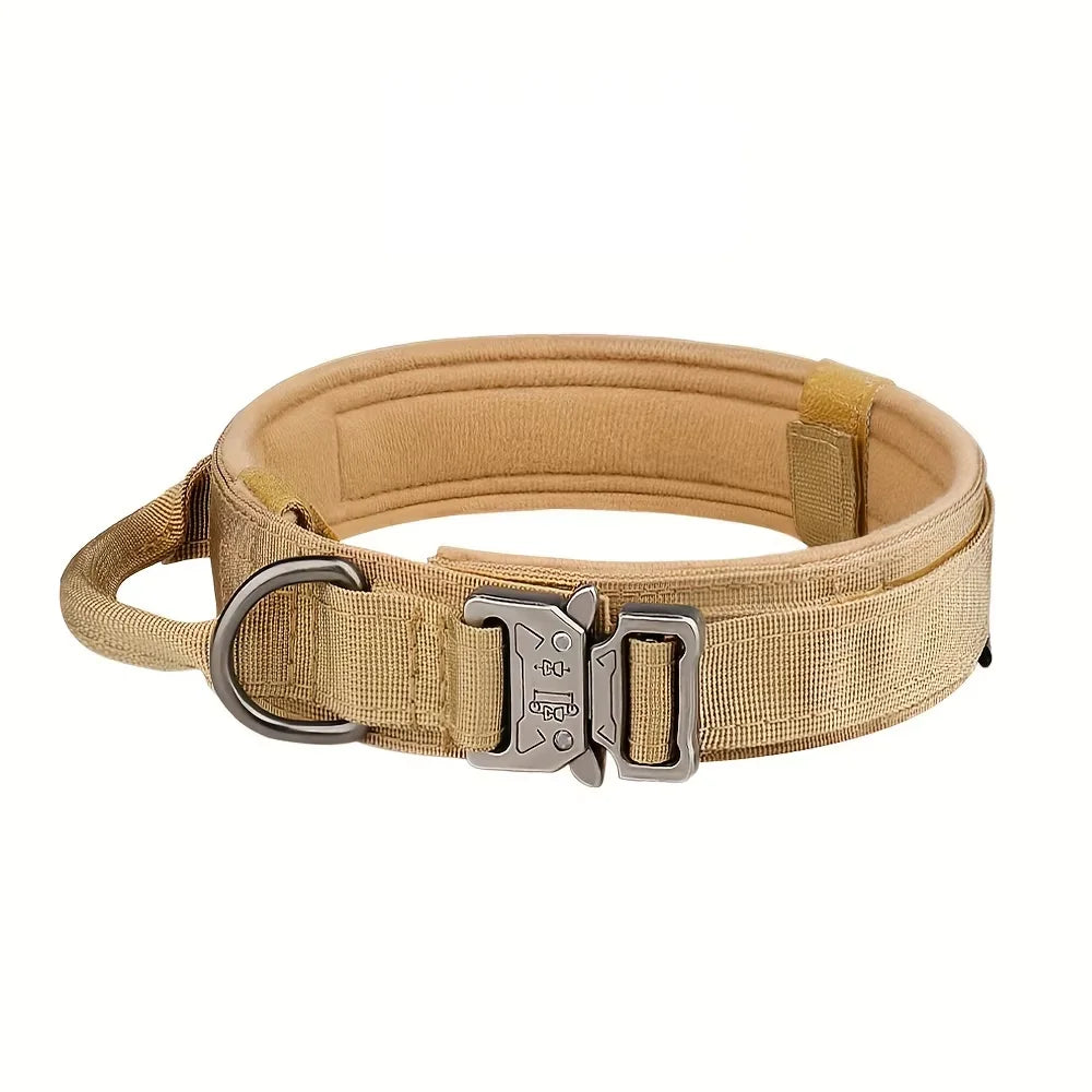 Petravel Adjustable Tactical Nylon Dog Collar Quick Release Buckle